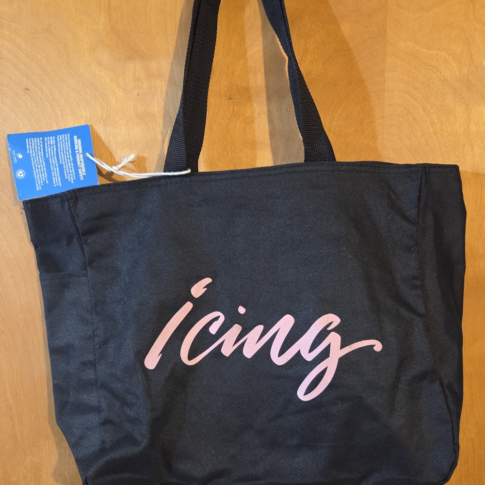 Icing Black Tote Bag.